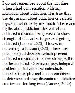 4-2 Short Paper Misconceptions About Addictions